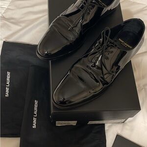 Saint Laurent Glossy Black Oxfords